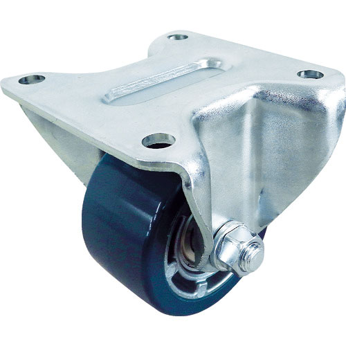 ＴＲＵＳＣＯ　キャスター　低床式　重荷重用　固定　ウレタン車５０ｍｍ＿