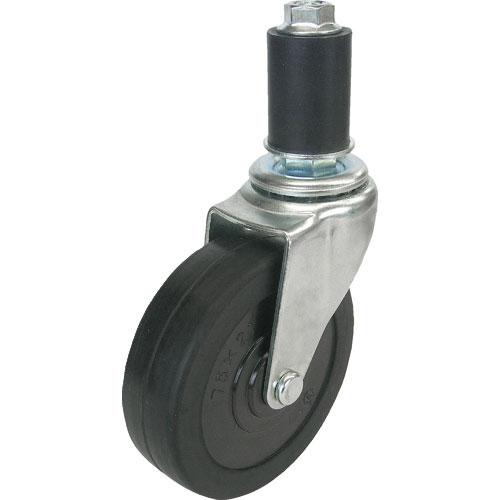 ＴＲＵＳＣＯ　パイプ差込式キャスター　自在　Φ７５＿