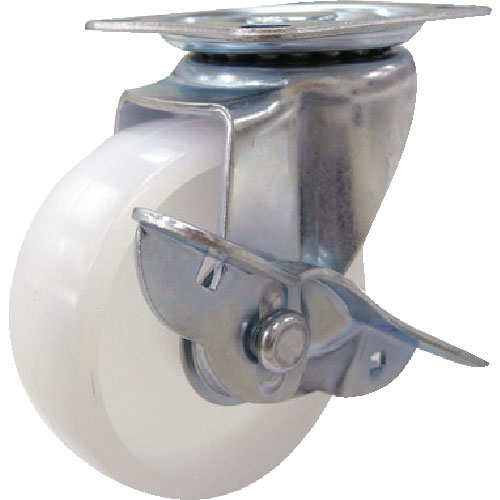 ＴＲＵＳＣＯ　台車用キャスター　Φ１００　ナイロン車　自在ストッパー付＿