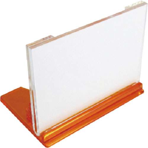 ミツヤ　Ｕ型カード立小　橙　Ｍ１７３３７＿