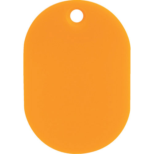 ＴＲＵＳＣＯ　見やすい色の小判札　大　６０×４０ｍｍ　５枚入　オレンジ＿