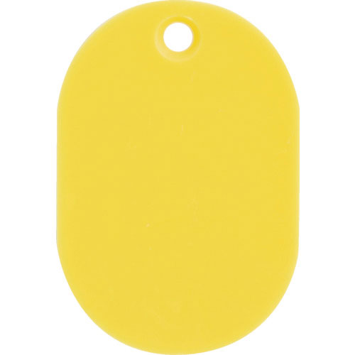 ＴＲＵＳＣＯ　見やすい色の小判札　大　６０×４０ｍｍ　５枚入　イエロー＿
