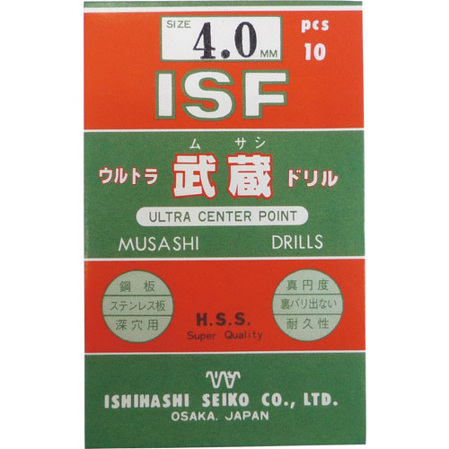ＩＳＦ　ウルトラムサシドリル　４．０ｍｍ＿