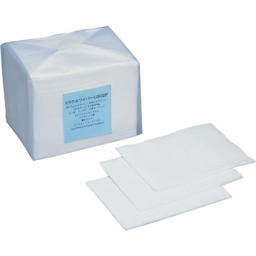 橋本　ミラクルワイパー　２ツ折　中厚手　２００×４００ｍｍ（２００枚×１２袋入）＿