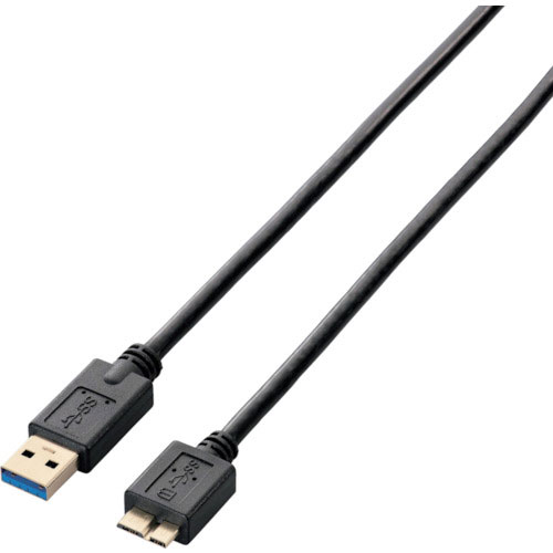 エレコム　ＵＳＢ３．０ケーブル　Ａ－ｍｉｃｒｏＢタイプ　１．０ｍ　ブラック＿