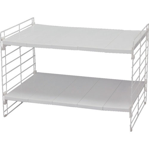 ＩＲＩＳ　２４６２５４　シンク下伸縮棚２段　ＵＳＤ－２Ｖ　ホワイト＿