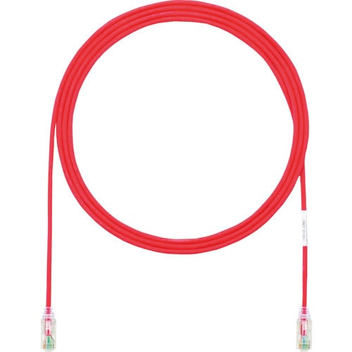 パンドウイット　カテゴリ６細径パッチコード　０．５ｍ　赤　ＵＴＰ２８ＳＰ０．５ＭＲＤ＿