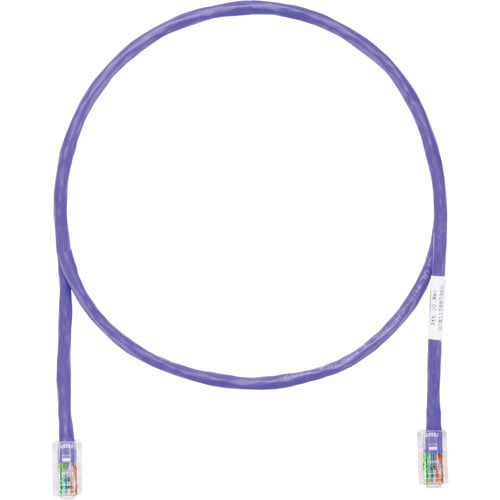 パンドウイット　カテゴリ６ＵＴＰパッチコード　０．５ｍ　紫　ＵＴＰＳＰ０．５ＭＶＬＹ＿