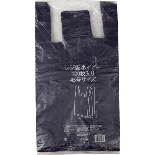 ＩＲＬ　レジ袋　ネイビー　Ｎｏ．４５　１００枚入＿