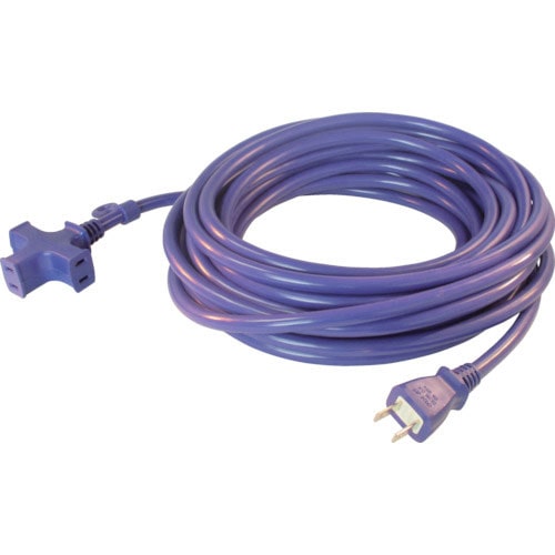 正和電工　トライアングルマルチタップ　１２５Ｖ－１５Ａ　１０ｍ　紺＿