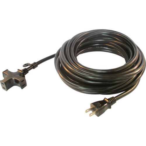 正和電工　トライアングルマルチタップ　１２５Ｖ－１５Ａ　１０ｍ　黒＿