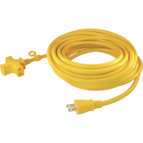 正和電工　トライアングルマルチタップ　１２５Ｖ－１５Ａ　１０ｍ　黄＿