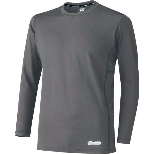 ミドリ安全　ベルデクセル　男女共用　長袖クールコアＴシャツ　ＶＥＣ２１１上　グレー　Ｍ＿