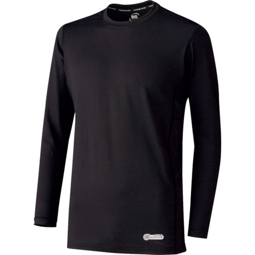 ミドリ安全　ベルデクセル　男女共用　長袖クールコアＴシャツ　ＶＥＣ２１９上　ブラック　ＬＬ＿