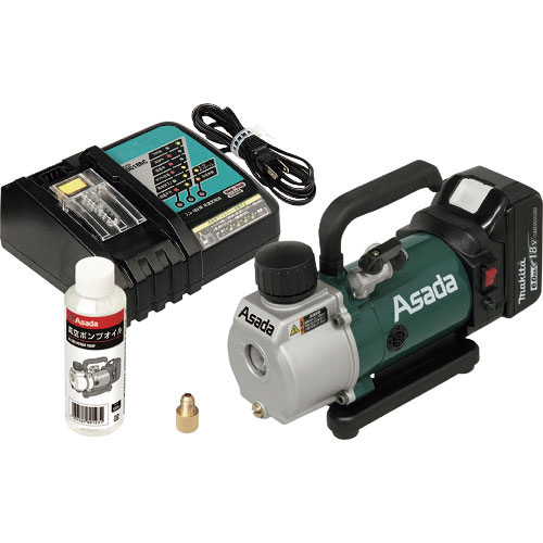 アサダ　充電式真空ポンプ１．５ＣＦＭ－ＢＬ（バッテリ付）＿