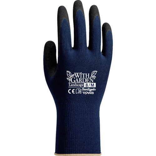トワロン　ニトリル背抜き手袋　ＷＩＴＨＧＡＲＤＥＮランドスケープ　ネイビー　７／Ｓ＿