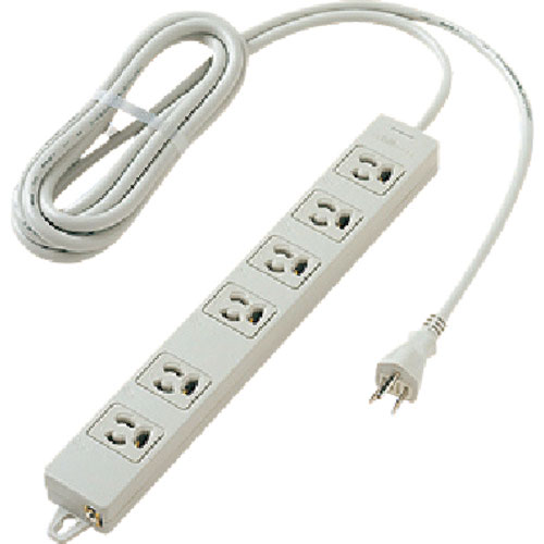 Ｐａｎａｓｏｎｉｃ　ＯＡタップ　接地１５Ａ抜け止め形６コ口グレー３ｍマグネット付＿