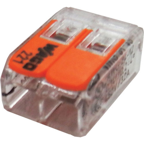 ＪＡＰＰＹ　ワンタッチコネクタ　クリアタイプ　１００個入　電線数２本＿