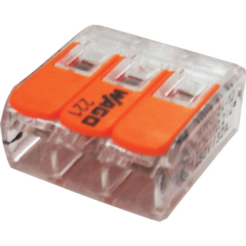 ＪＡＰＰＹ　ワンタッチコネクタ　クリアタイプ　５０個入　電線数３本＿