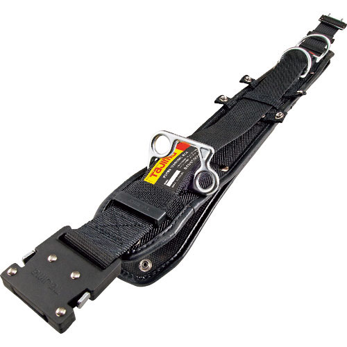 タジマ　ワークポジショニング用胴当てベルトフラット　アルミワンタッチバックル黒　Ｍサイズ＿