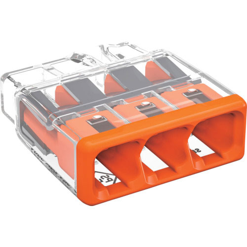 ＷＡＧＯ　ＷＧＺ－３　差し込みコネクタ　３穴　１００個入り＿