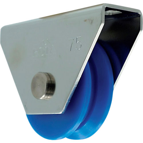 ヨコヅナ　ロタ・ＭＣ防音重量戸車　７５ｍｍ　Ｖ型＿