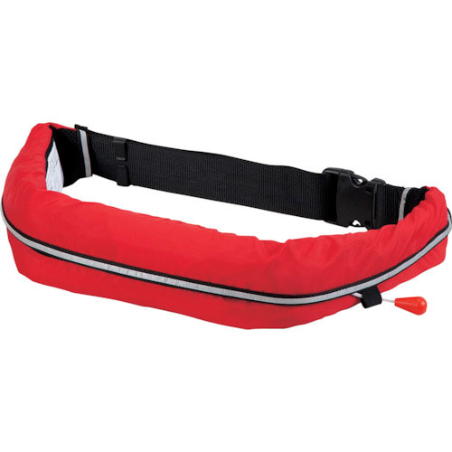 オーシャンライフ　自動膨張式ウエストタイプ　作業用ライフジャケット　レッド　ＴＹＰＥ　Ａ＿