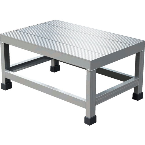 ＴＲＵＳＣＯ　アルミ製溶接一体構造型作業台　一段（完成品）　Ｗ６００×Ｄ４００×Ｈ３００＿