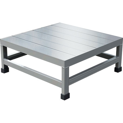 ＴＲＵＳＣＯ　アルミ製溶接一体構造型作業台　一段（完成品）　Ｗ６００×Ｄ６００×Ｈ２５０＿