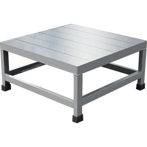 ＴＲＵＳＣＯ　アルミ製溶接一体構造型作業台　一段（完成品）　Ｗ６００×Ｄ６００×Ｈ３００＿