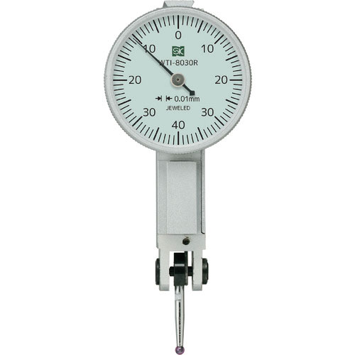ＳＫ　ダイヤルインジケータ　測定範囲０－０．８ｍｍ　最小表示０．０１ｍｍ＿