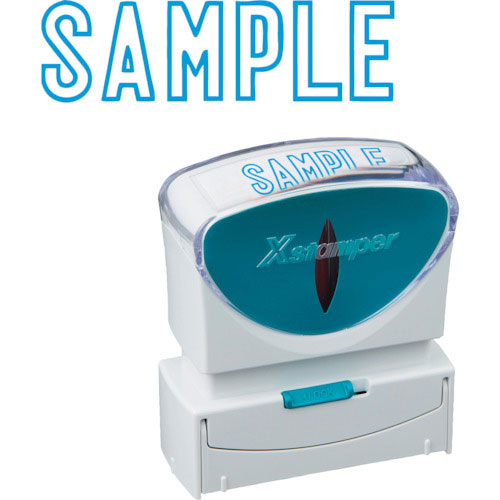 シヤチハタ　スタンプ　ビジネス用　キャップレス　Ｂ型　藍　ＳＡＭＰＬＥ　Ｘ２－Ｂ－１００２３＿