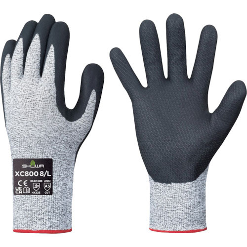 ショーワ　耐切創手袋　ＸＣ８００　ワイヤーテックスニトリルパーム手袋　ＸＬサイズ＿