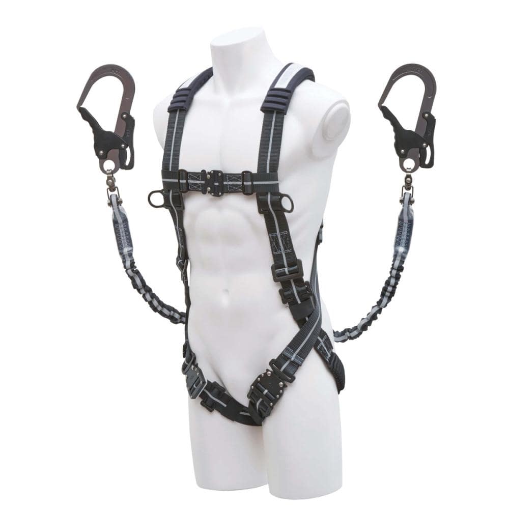ＫＨ　フルハーネス　じゃばらストレッチ　ＸＶ型＋２丁掛けランヤード　セット＿