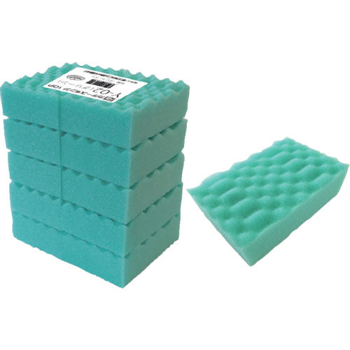 キクロン　カラースポンジ１０Ｐグリーン＿