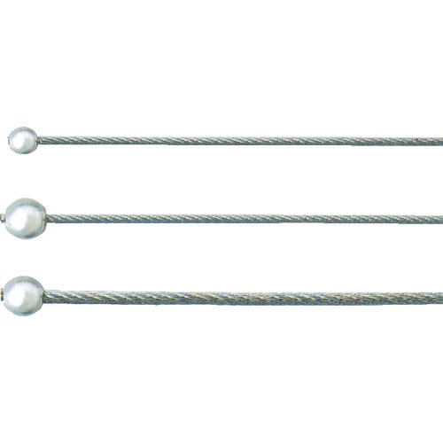 ニッサチェイン　ステンカットワイヤー　１．５×２０００ｍｍ　片ボール付＿