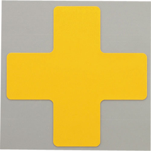 ニトムズ　耐久フロアサインズＸ型Ｍ黄１０枚＿