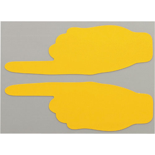ニトムズ　耐久フロアサインズ手型黄２０枚＿