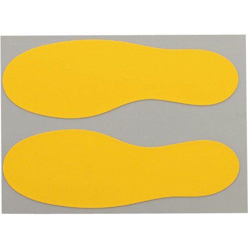 ニトムズ　耐久フロアサインズ足型黄２０枚＿