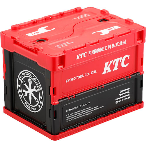ＫＴＣ　ＫＴＣ折り畳みコンテナ　２０Ｌ　（レッド）＿