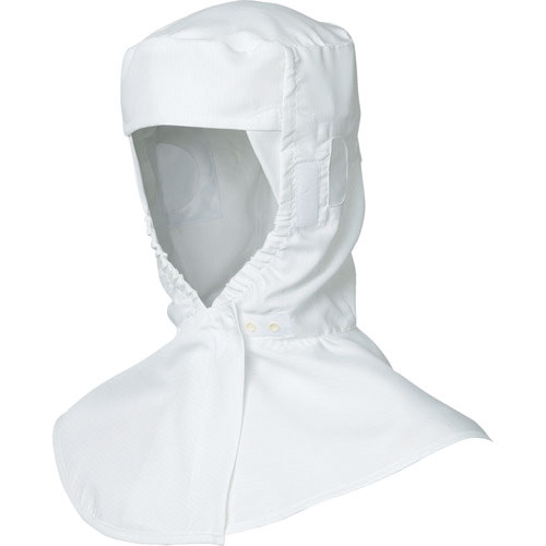 ミドリ安全　クリーンルーム用フード　メッシュマスク対応　ＹＨＳ１０２Ｗ　Ｌ＿
