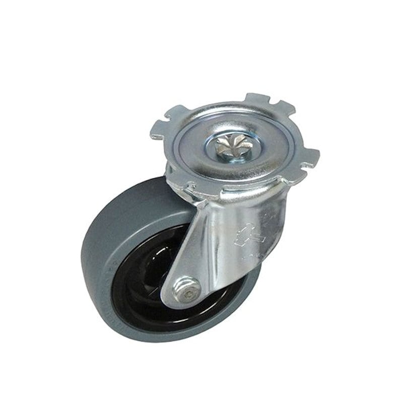 ＹＡＺＡＫＩ　ＹＡＺＡＫＩ　連結型樹脂製平台車　”ミニポリトラー”　交換用キャスター　ゴム車＿