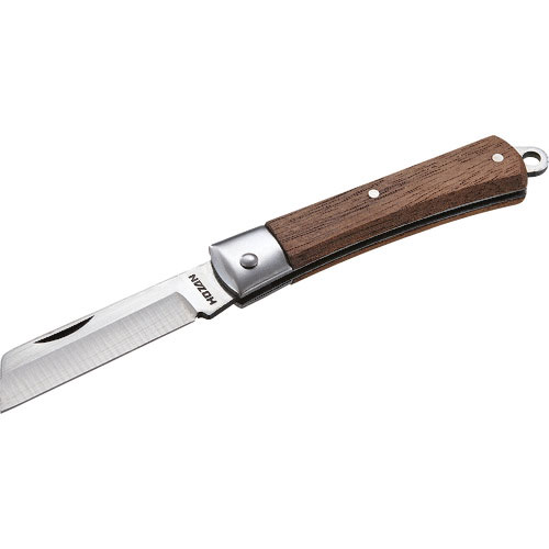 ＨＯＺＡＮ　電工ナイフ（折りたたみ式）　全長２０５ｍｍ（収納時１２２ｍｍ）＿