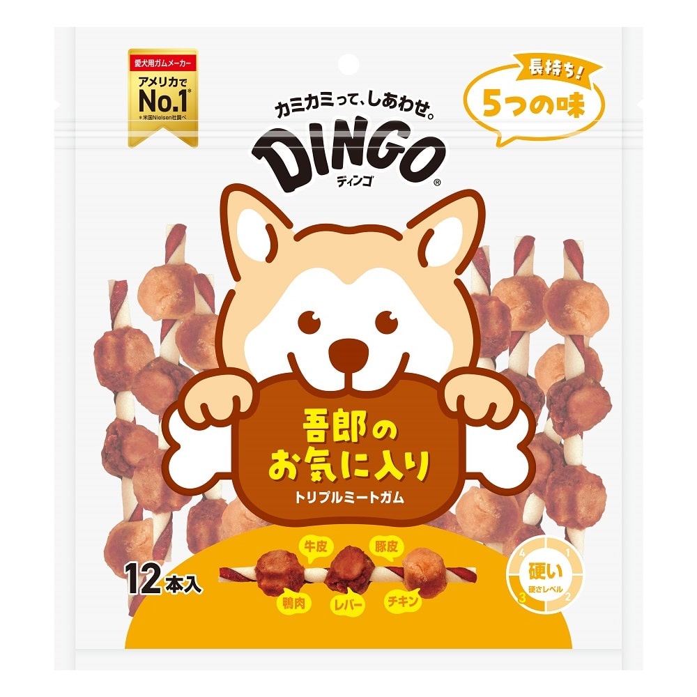 ディンゴ　トリプルミートガム　１２本入り