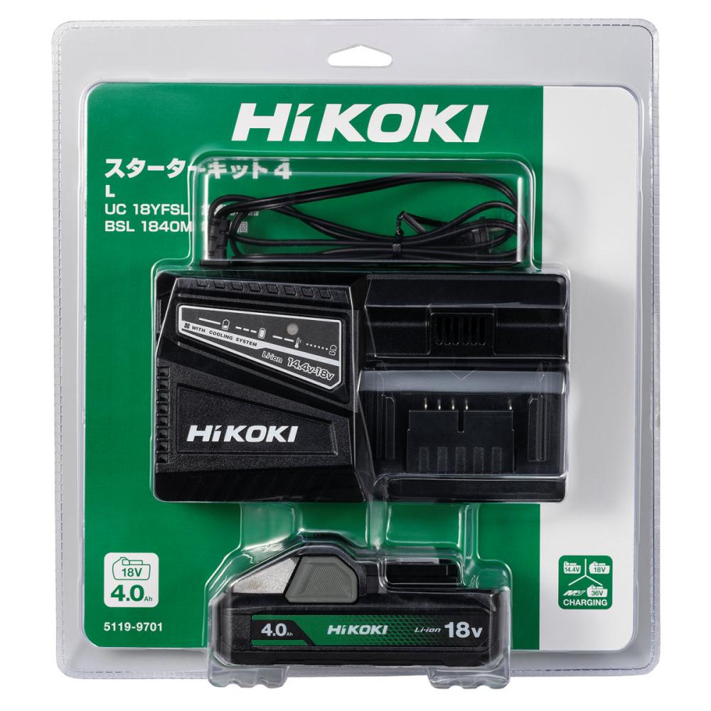 ＨｉＫＯＫＩ（ハイコーキ）　スターターキット４　ＵＣ１８ＹＦＳＬ（Ｌ）