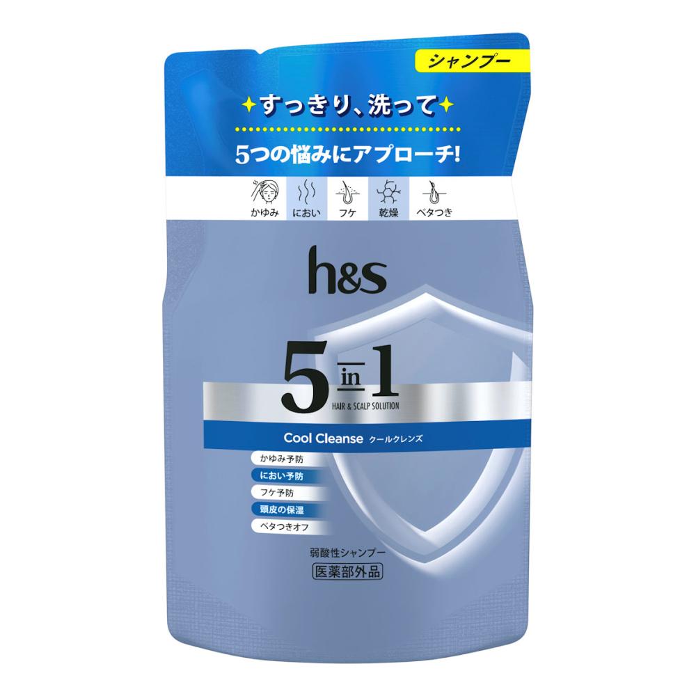 Ｐ＆Ｇ　ｈ＆ｓ　５ｉｎ１　クールクレンズ　シャンプー　詰め替え用　２９０ｇ