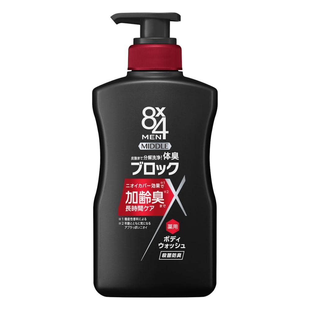 花王　８×４メン　ミドルボディウォッシュ　本体　４００ｍＬ