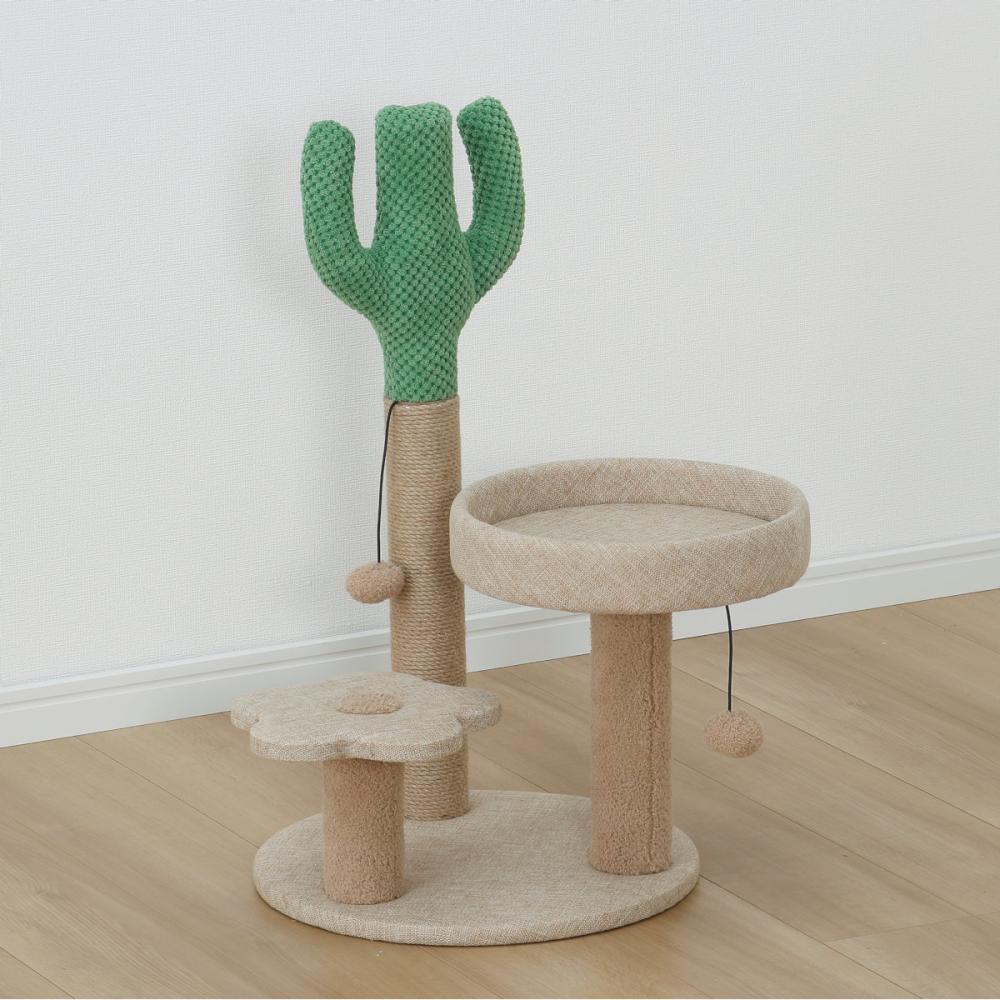 Ｐｅｔａｍｉ　爪とぎサボテン　ステージ付き　Ｊ０９４８