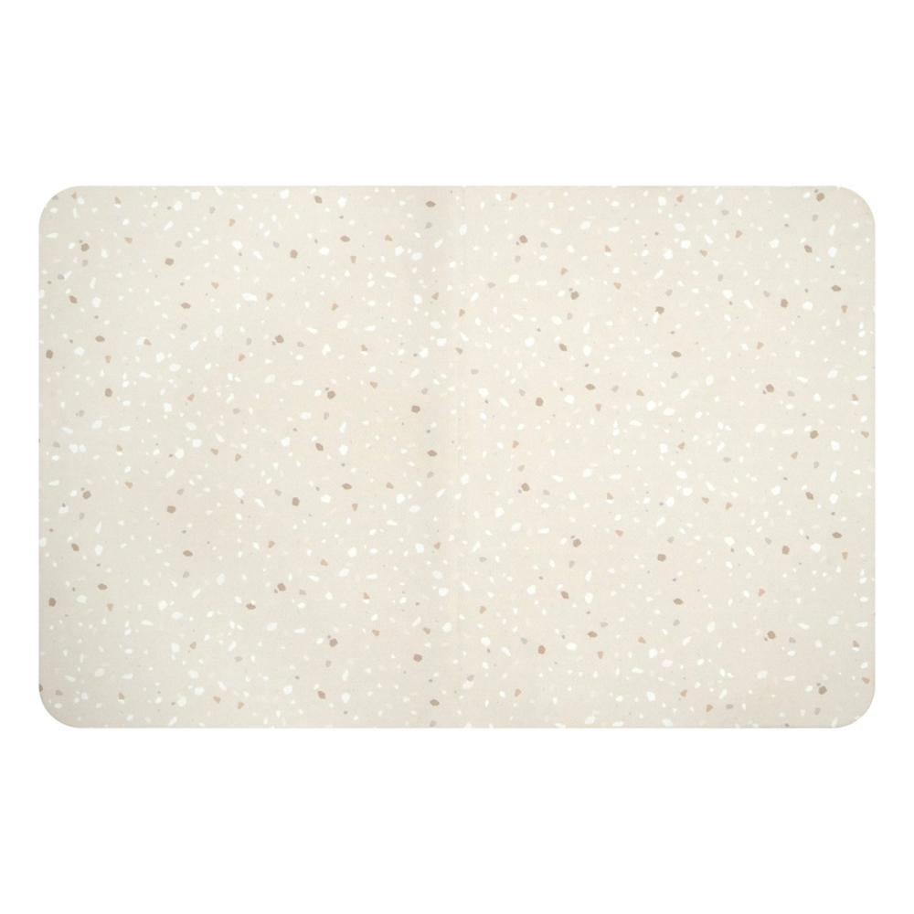 ソフレル　洗えて畳めるソフトバスマット　テラゾー