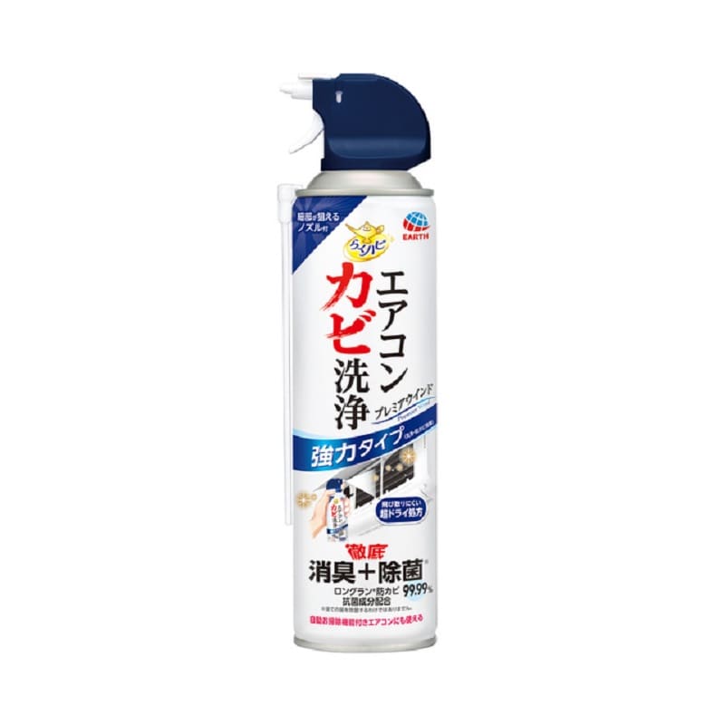 アース製薬　らくハピ　エアコンカビ洗浄プレミアウインドスプレー　３５０ｍＬ